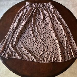 SHEIN Polka Dot Women's Skirt - Pink and Black